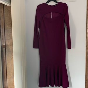 Bebe new with tags women’s midi dress sz. Medium purple